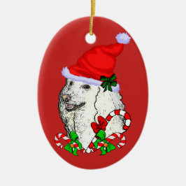 Poodle Lovers Kerstmis Keramisch Ornament