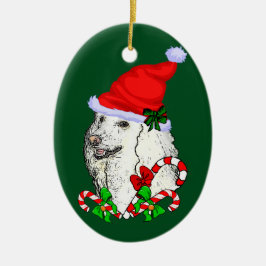 Poodle Lovers Kerstmis Keramisch Ornament