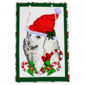 Poodle Lovers Kerstmis Medium Cadeauzakje (Voorkant)