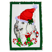 Poodle Lovers Kerstmis Medium Cadeauzakje (Achterkant)