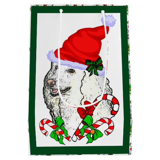 Poodle Lovers Kerstmis Medium Cadeauzakje (Achterkant)