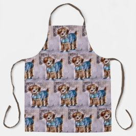 Poodle Lovers Kerstmis Schort