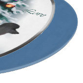 Poodle Lovers Kerstmis Snijplank (Hoek)