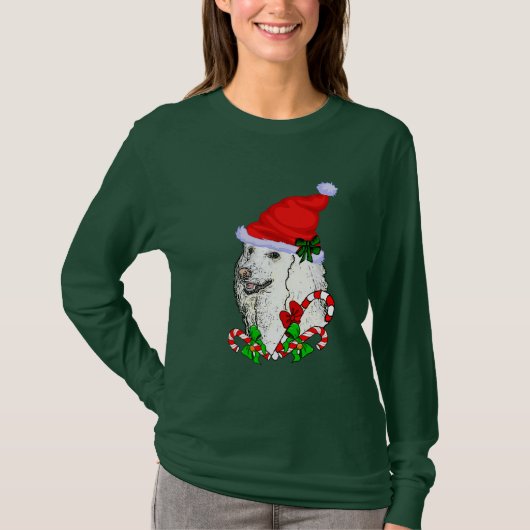 Poodle Lovers Kerstmis T-shirt (Voorkant)