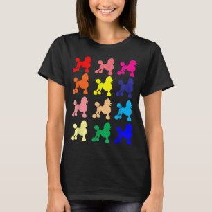 Poodle lovers pop art gift t-shirt