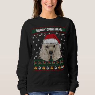 Poodle Lovers Ugly Xmas Sweater Merry Kerstmis
