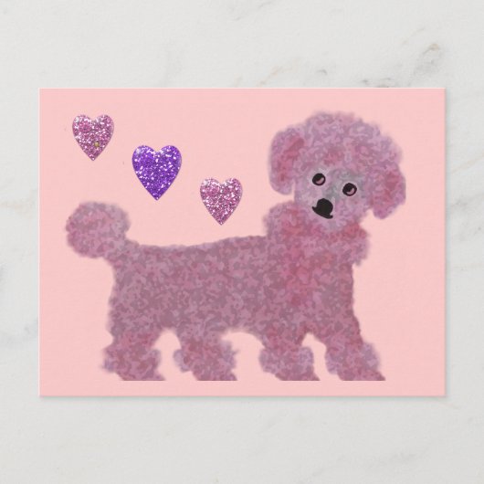 Poodle Luv Briefkaart (Voorkant)
