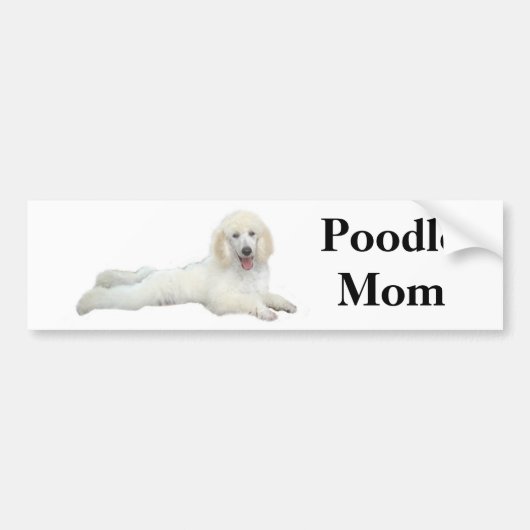 Poodle Ma Bumpersticker (Voorkant)
