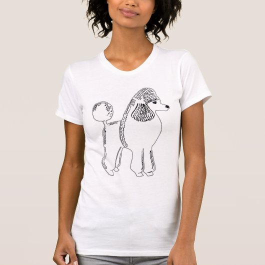 Poodle Ma Women's Bella Jersey T-Shirt (Voorkant)