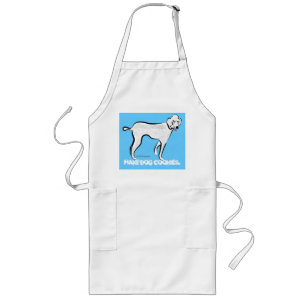 Poodle. Maak hondenkoekjes Apron Lang Schort