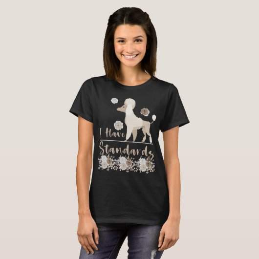 Poodle Mama Dog Lover Funny Standard Poodle T-shirt (Voorkant volledig)