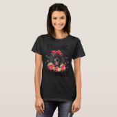 Poodle Mama Florals Cute Dog Mam Moederdag T-shirt (Voorkant volledig)