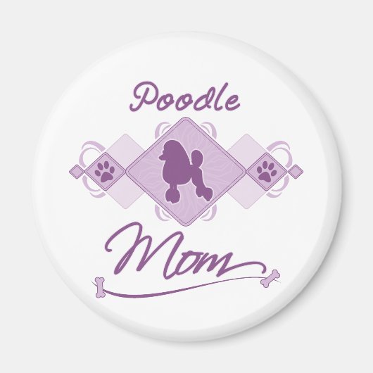Poodle mama magneet (Voorkant)