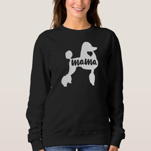 Poodle Mama Mama voor de vrouw Dog Trui (Voorkant)