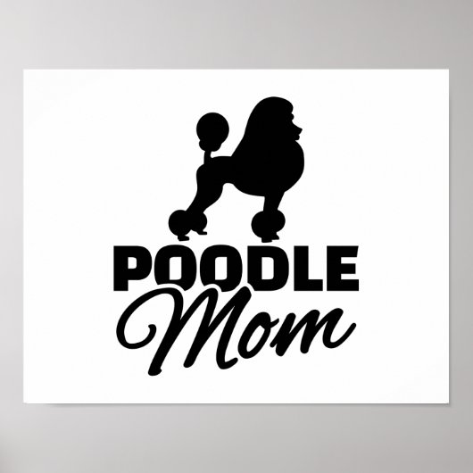 Poodle mama poster (Voorkant)