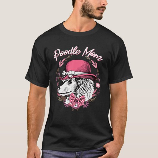 Poodle mama t-shirt (Voorkant)