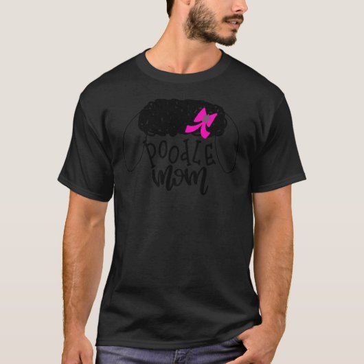 Poodle mama t-shirt (Voorkant)