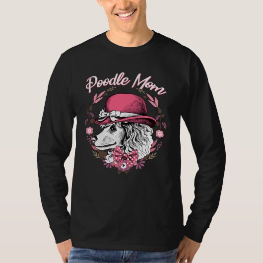 Poodle mama t-shirt (Voorkant)