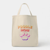 Poodle mama tote bag (Achterkant)