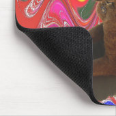 POODLE MET CHRISTMAS SNOEP KLEUREN. MUISMAT (Hoek)