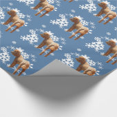 POODLE MET SNEEUWVLAKKEN CADEAUPAPIER (Hoek)