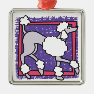 POODLE METALEN ORNAMENT