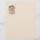 Poodle Miniature Speelgoed Abriot Cream Brown Dog  (Voorkant)