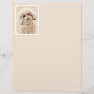 Poodle Miniature Speelgoed Abriot Cream Brown Dog 