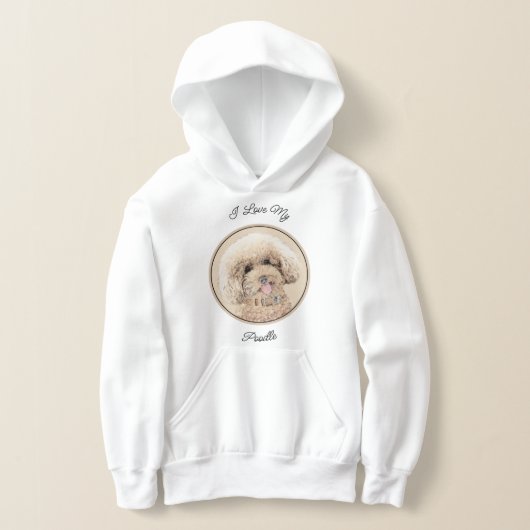 Poodle Miniature Speelgoed Abriot Cream Brown Dog (Laagn)