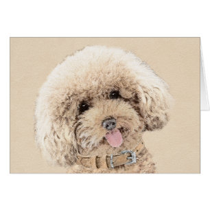Poodle Miniature Speelgoed Abriot Cream Brown Dog