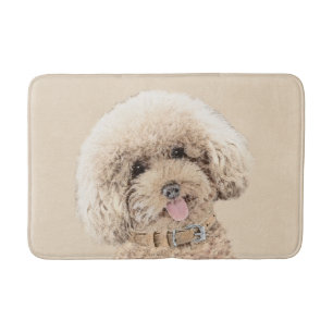 Poodle Miniature Speelgoed Abriot Cream Brown Dog Badmat
