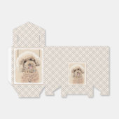 Poodle Miniature Speelgoed Abriot Cream Brown Dog  Bedankdoosjes (Uitgevouwen)