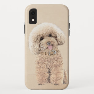 Poodle Miniature Speelgoed Abriot Cream Brown Dog Case-Mate iPhone Case