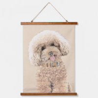 Poodle Miniature Speelgoed Abriot Cream Brown Dog 