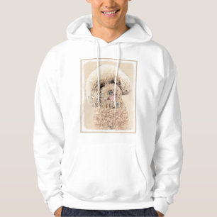 Poodle Miniature Speelgoed Abriot Cream Brown Dog  Hoodie