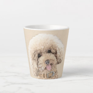 Poodle Miniature Speelgoed Abriot Cream Brown Dog Latte Mok