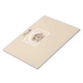 Poodle Miniature Speelgoed Abriot Cream Brown Dog  Notitieblok (Schuin)