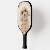 Poodle Miniature Speelgoed Abriot Cream Brown Dog  Pickleball Paddle (Links)