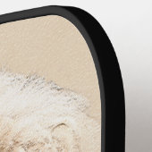 Poodle Miniature Speelgoed Abriot Cream Brown Dog  Pickleball Paddle (Links Detail)