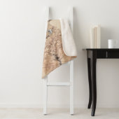 Poodle Miniature Speelgoed Abriot Cream Brown Dog Sherpa Deken (In situ)