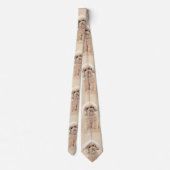 Poodle Miniature Speelgoed Abriot Cream Brown Dog  Stropdas (Achterkant)