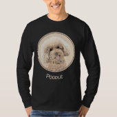 Poodle Miniature Speelgoed Abriot Cream Brown Dog T-shirt (Voorkant)