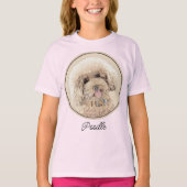 Poodle Miniature Speelgoed Abriot Cream Brown Dog  T-shirt (Voorkant)