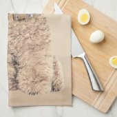 Poodle Miniature Speelgoed Abriot Cream Brown Dog Theedoek (Quarter Fold)