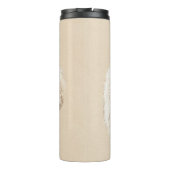 Poodle Miniature Speelgoed Abriot Cream Brown Dog Thermosbeker (Achterkant)