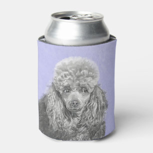 Poodle Miniature Speelgoed Silver Gray Blue Dog Ar Blikjeskoeler