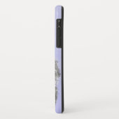 Poodle Miniature Speelgoed Silver Gray Blue Dog Ar Case-Mate iPhone Case (Achterkant/links)