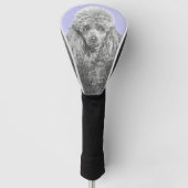 Poodle Miniature Speelgoed Silver Gray Blue Dog Ar Golfheadcover (Voorkant)