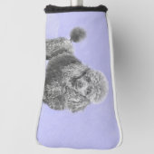 Poodle Miniature Speelgoed Silver Gray Blue Dog Ar Golfheadcover (Draai 90)