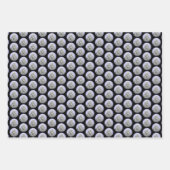 Poodle Miniature Speelgoed Silver Gray Blue Dog Ar Inpakpapier Vel (Voorkant 3)